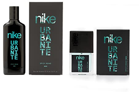 NIKE - Spicy Road Promoción 75ml + 30ml, Colonia Hombre, Pack 2 Productos, Perfume Formato Spray, Eau de Toilette Natural y Masculina, Aroma Cítrico Amaderado, Fragancia Fresca