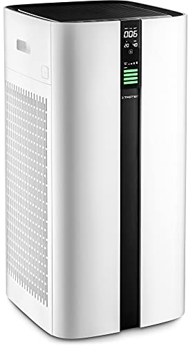 TROTEC Purificatore d'aria ad alte prestazioni AirgoClean 350 E, filtrazione HEPA, sistema di filtraggio dell'aria ambiente multistadio 1.000 m³/h, volume di pulizia 4 livelli di ventola