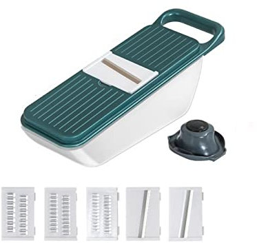 Vegetable Cutter Vegetable Cutter Multifunctional Vegetable Slicer Cutter Onion Cheese Grater Potato Slicer Fruit Cutter. Kitchen Gadgets Kitchen and Catering (Color : 6 in 1, Size : D)