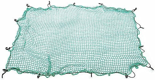 Anhängernetz mit 15 Haken, robustes Gepäck-Spannnetz für Auto, ATV, Boot, SUV, Van, Anhänger, Schneemobil, sichere Lasten (1,5 x 2,2 m)