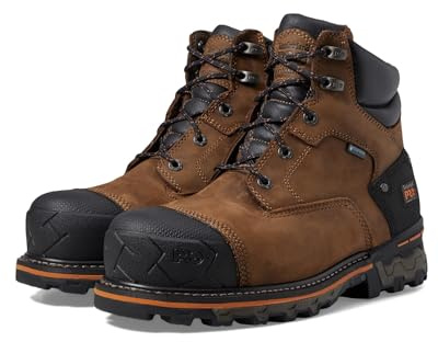Timberland Men's Boondock 6 Inch Composite Safety Toe Waterproof 6 Ct Wp, Brown, 11.5 Wide