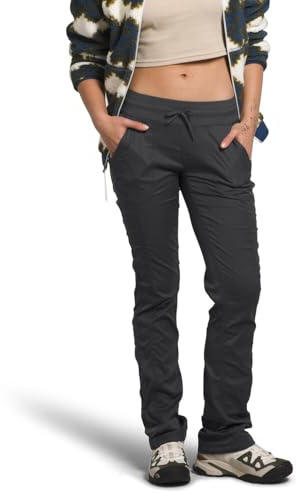 The North Face Women's Aphrodite 2.0 Pant - Moisture Wicking, Water Repellent Finish, UPF 40+ Protection, Asphalt Grey-NPF, Medium