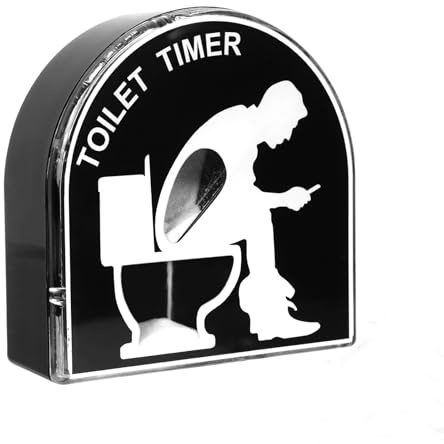 Figarge Sanduhr Toilette Timer，Kreative Toilette Hocker Sanduhr，Home dekorative Timeruhr Lustige Geschenke für Männer Kumpel Ehemann Papa (Männer)