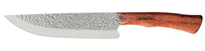 Tramontina - Couteau à viande Nomade 20cm. Inox martelé et bois