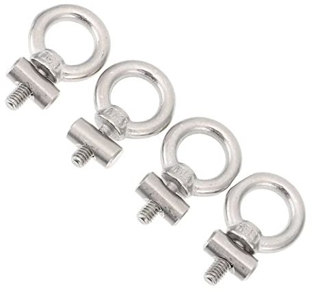 GLEAVI 4 Stück Ringmutter Aus Edelstahl 304 Hochfeste Gewindemutter Mit Glatter Oberfläche Langlebig Und Vielseitig Für Befestigung Und Heben
