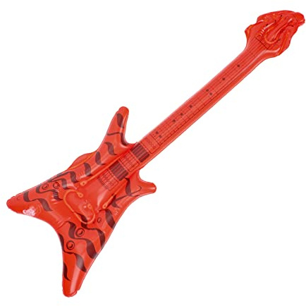 Cabilock Strumento Rock Gonfiabile Chitarra Gonfiabile Prop Rifornimento Del Partito Chitarra Gonfiabile Modello Di Strumento Decorativo Modello Di Chitarra Decorativa Chitarra Gonfiabile