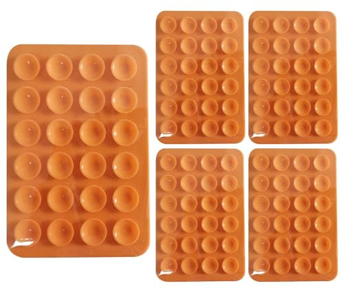 Xijobido Supporto per telefono adesivo in silicone, supporto per custodia per telefono a ventosa,Supporto per telefono in silicone da 5 pezzi - Porta cellulare magnetico adesivo antiscivolo