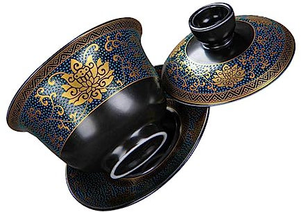 Cabilock Taza de Té de Cerámica Tipo Sopera, 1 Juego, Clásica