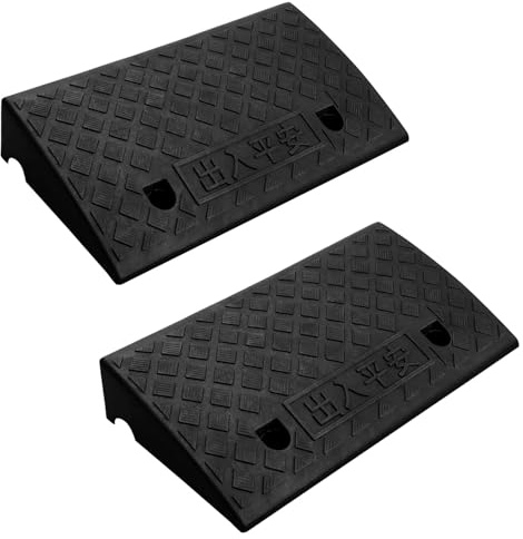 Kerb Ramps 50x27x9cm Wheelchair Ramp NonSlip Steps Heavy Duty Threshold Ramps for Wheelchairs Scooters Motorcycles (2)