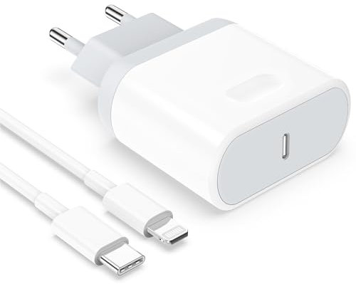Anigaduo Caricatore for iPhone - 25W USB C Caricabatterie for iPhone 14/14 Pro/14 Pro Max/14 Plus/13/12/11/XS/XR/X/SE/8/7/6, Pad, Rapido Spina with 2M Cavo Muro Adattatore Alimentatore Presa Carica