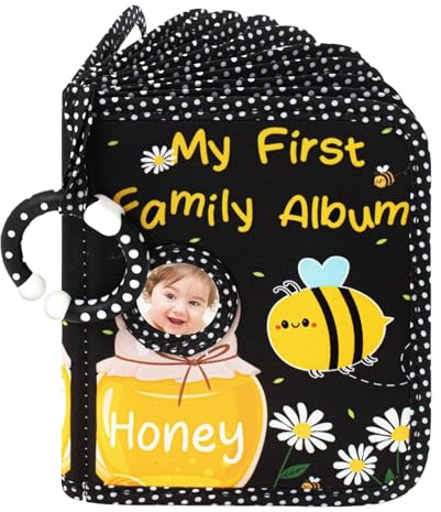Album Fotografici Per | Primo Libro Di Foto Per Bambini Album Per Piccoli, Ricordo Tiene Foto 10x15 Cm Con Specchio Sicuro Tessuto Morbido Regalo Compleanno