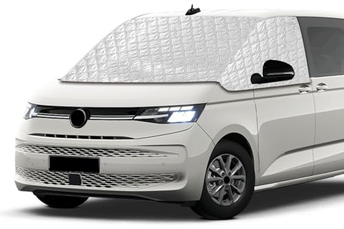 Housse de pare-brise compatible avec VW T7 Multivan (à partir de 2021) - Ne convient pas pour T7 New Transporter (2025) - Protection solaire et protection contre le gel - Protection contre la chaleur