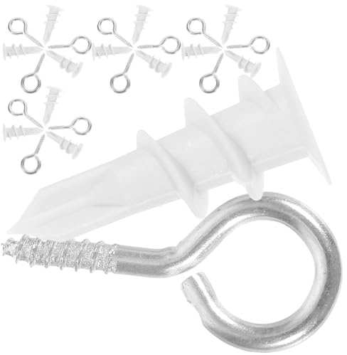 CHICAMPERA 20 set Kit da Ancoraggi Cartongesso Autofilettanti con Viti Pesanti per Fissaggi Sicuri su Gesso Pannelli in Cartongesso e Pareti Spesse per Mensole Cornici e Bastoni per Tende