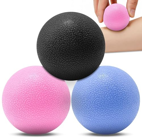 Leyrens Bolas de Masaje Miofascial, 6cm Pelotas de Masaje de Fisioterapia, Sport Bolas de Masaje para Aliviar Dolores Musculares, para fisioterapia terapia de puntos y reflexología del estrés