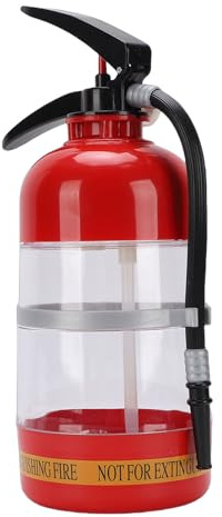 HELEVIA Brandsläckare Sprit Dispenser, 2L Rolig Dryck Dryck, öl Cocktail Whisky Alkohol Vin Dispenser Pump, med Manuell Tryckmekanism, för Barparty