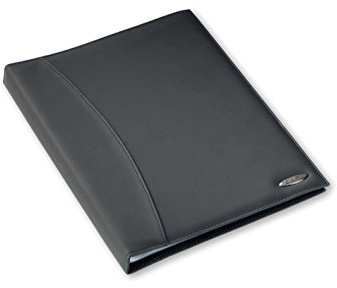 Rexel Soft Touch A4 Display and Presentation Folder Book, Smooth Leather, 24 Pockets - Black,Medium