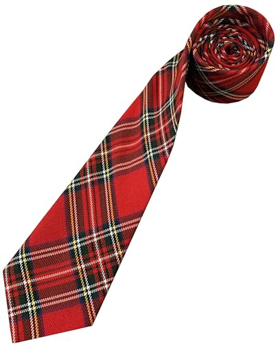 Cravatta da uomo scozzese Royal Stewart Tartan