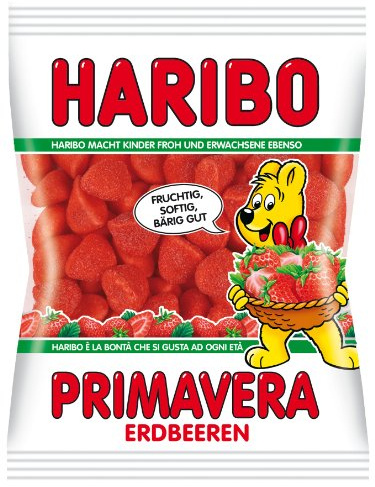 Haribo Primavera Erdbeeren, 8er Pack (8 x 200 g Beutel)