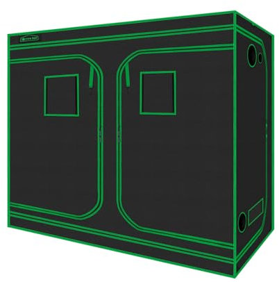 Green Hut Tienda de Cultivo hidropónica para Interiores 600D Mylar de 96 x 48 x 80 Pulgadas