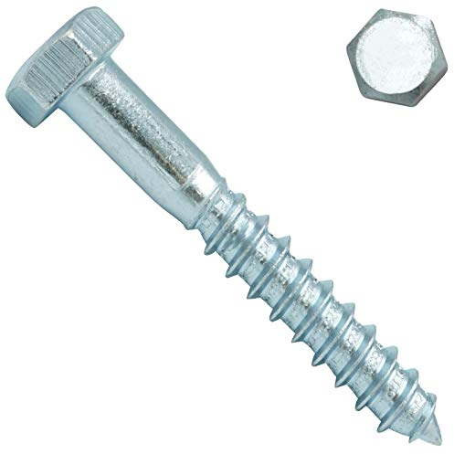 Sechskant Holzschrauben 8x120 mm - 10 Stück - DIN 571 / SC571 - Stahl galv. verzinkt - Schlüsselschrauben - SC-Normteile