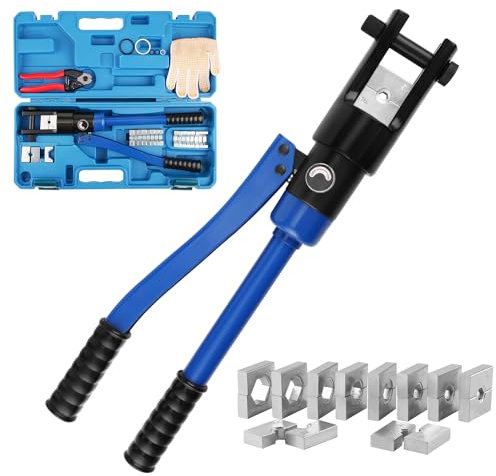LICHAMP Hydraulic Cable Lug Tool, 4 AWG to 600 MCM Battery Cable Crimping Tool WIRE Terminal Crimper Set, 1603BL