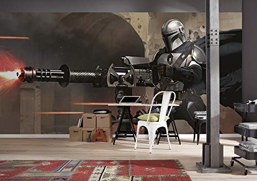Komar DX10-088 - Papel pintado para pared (500 x 250 cm, 10 bandas), diseño de Yoda de Star Wars, multicolor