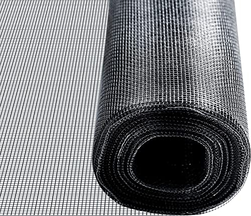 Mosquitera de fibra de vidrio, protección contra insectos para ventanas y puertas, se puede cortar individualmente, diferentes anchuras y longitudes (1,2 m x 15 m)