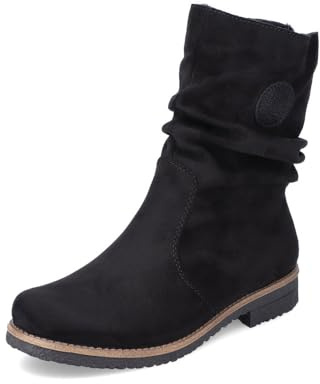 Rieker Damen Klassische Stiefeletten 73560, Frauen Stiefeletten,halbstiefel,Kurzstiefel,uebergangsschuhe,uebergangsstiefel,schwarz (00),40 EU / 6.5 UK