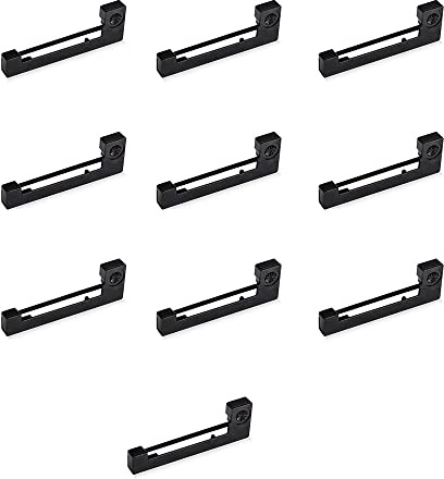Sueooudh 10 STÜCKE Schwarzes Taxi Farbband Kassetten Band -05 ERC05 Passend für M150 M-150II M1500II M150II EC7000 150II M-150 II