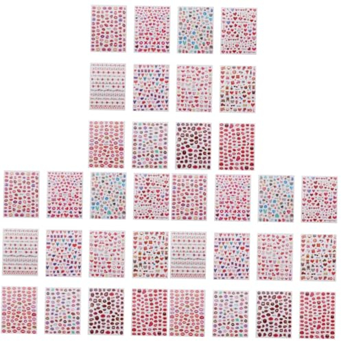 Healvian 36blätter Herz-nagelaufkleber Selbstklebende Nagelstickers Für Valentinstag Für Kreative Nagelkunst Passend Für Feste Und Feiern