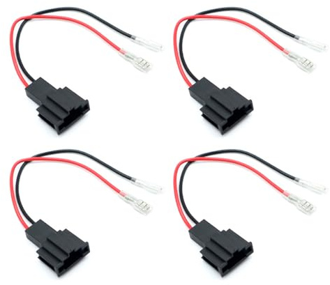 Saiyana Auto Accessories Replacement Wire Harness Adapter Connector For Seat Exeo 2008-2013 Leon Mk3 2013-2019 Pack Of 4 Car Speaker Adapter