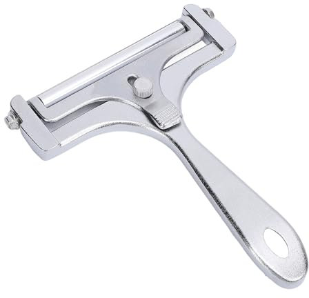 Masyrt Adjustable Stainless Steel Handheld Cheese Cutter, Wire Cheese Slicing Tool, Butter Cheese Shaver and Cheese Curler