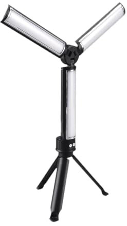 JISADER Linterna de Camping con trípode desmontable, Banco de energía, luces Led, luces eléctricas flexibles para acampar, lámpara para cortes de energía al