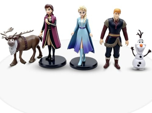 Frozen Cake Toppers, 5pcs Figures Set, Cake Toppers Cake Decorations | Figures Birthday Decorations Party Supplies