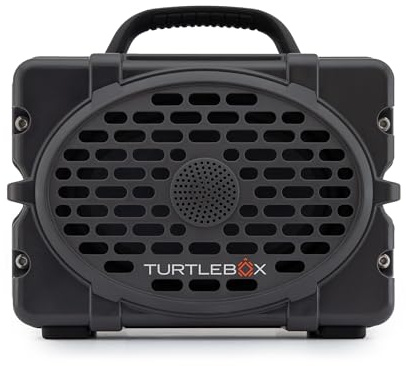 Turtlebox Original Gen 3: Portable Outdoor Bluetooth Speaker – Ultra-Loud (120dB), Waterproof (IP67), Rugged, Impact-Resistant, 3-Day Battery | Party Mode: Unlimited Pairing for Stereo Sound, Gray