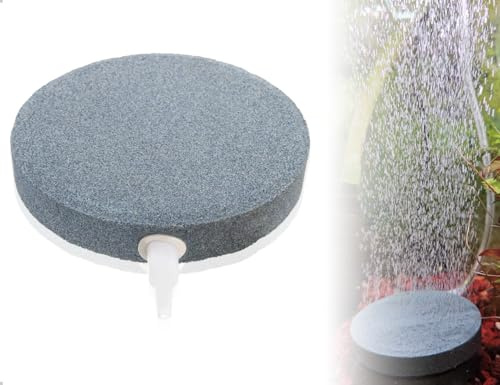 AOYEGIC Luftstein für Aquarium,Sprudler Sauerstoffsteinscheib für Aquarium,Luftausströmer,Blasendiffusor,verwendet für Familie Teiche Fisch Tank(Rund,10 cm)