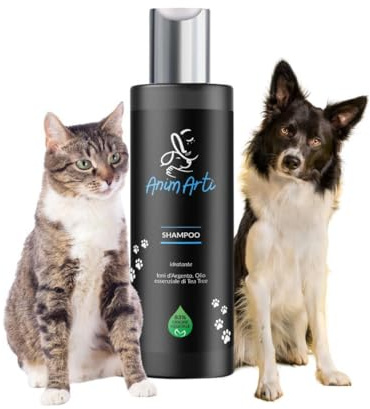 AnimArti Shampoo Cani Pelo Lungo Idratante con Aloe e Proteine del Riso