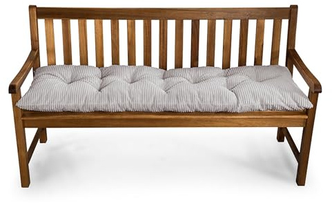 Gutekissen® Bankauflage - Sitzkissen Outdoor & Indoor - Bankpolster - Made in EU, LSL - Grau 120x40