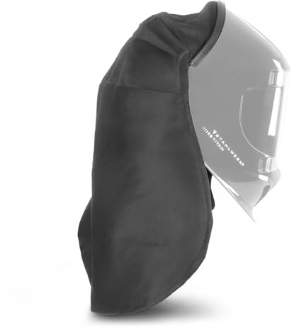 STAHLWERK Universal-UV-Nackenschutz für Schweißhelme – Kopf-/Nackenschutz | Flammhemmende Clip/Press-Fit Schweißhelm-Schutzabdeckung | sehr leicht und flexibel