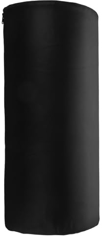 Cuscino Semitondo Rialzante per Gambe in Memory Foam Pu Nero | Supporto Comfort a Copertura Completa del Piede, per Spa e Salone, per Terapisti e Estetisti