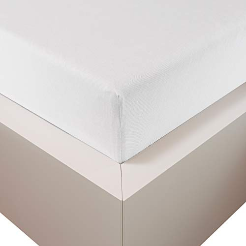 Traumschloss Spannbetttuch »Premium Plus« Mako Baumwolle mit Lyocell & Elasthan | Edel-Jersey | wärmt im Winter & kühlt im Sommer | weiß | 90-120x200-220cm