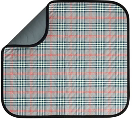 PFLEGE POINT® Inkontinenz Stuhlauflage mit Anti-Rutsch-Beschichtung 45 x 45 cm (grau-rot)