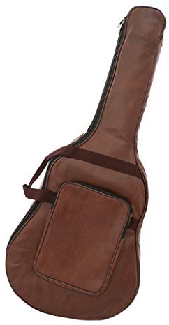 Gitarrentasche bag PU Lederner Gitarre Tasche Gitarren Bag Tragetasche Konzertgitarren Wasserdichte 40 41 42, Braun