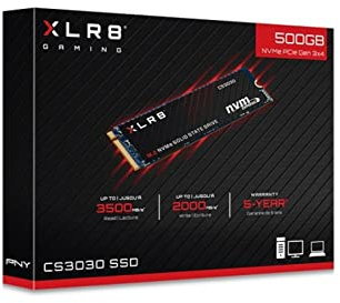 PNY XLR8 CS3030 m.2 NVMe 500GB SSD (bis zu 3.500 MB/s)