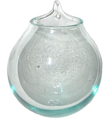 Spezielle Wandvase Glasvase zum Hängen 20 cm Dekovase Blumenvase Tropfen-Vase Geschenkidee