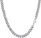PROSTEEL Herren Collier 51cm Edelstahl Panzerkette Halskette Hip Hop Link Chain Necklace 6mm breit kubanische Gliederkette Männer Jungen Modeschmuck Accessoire für Geburtstag