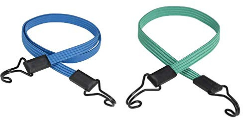 Master Lock flaches Gummispannseil Bungee 120cm, LKM3227 & 3225EURDAT - Flaches Gummi Spannseil - 80cm
