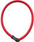 ABUS Cerradura de cable 4408C - Cerradura de combinación - Cable de acero de 65 cm de longitud con revestimiento de plástico - Nivel de seguridad 2 - Rojo