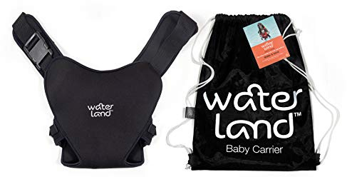WaterLand Marsupio innovativo seggiolino per acqua e terra, cinghia toracica impermeabile per bambini con cinghie regolabili, seggiolino leggero per il trasporto per piscina e spiaggia