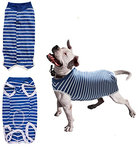 Erholungsanzug für Hunde,Chirurgische Genesungsanzug für Hunde Katzen nach der Operation,Kegel E-Halsband Alternative,Postoperative Bauchwunden Beschützer,Verhindern Lecken für Hündin Rüde Haustiere